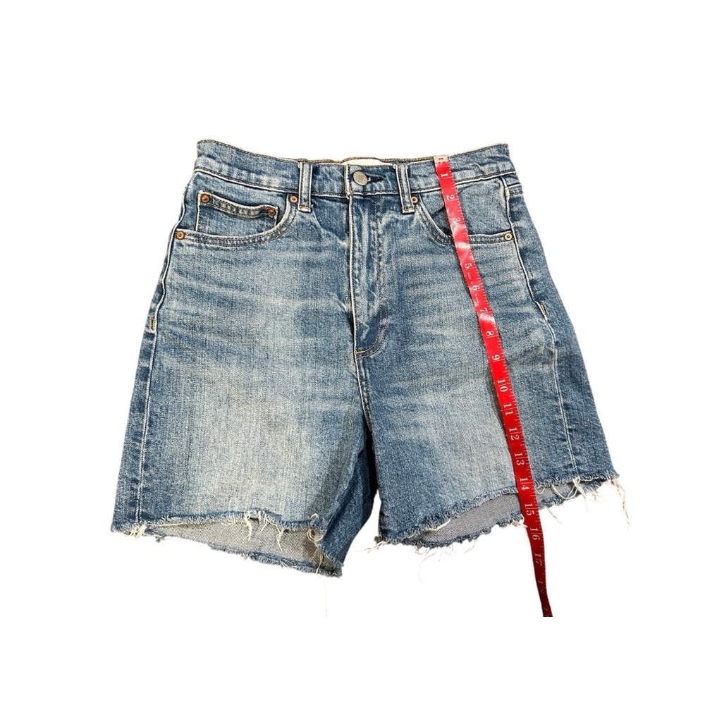 Aritzia Denim Forum Mid Thigh Denim Shorts Blue Size 27 - Picture 6 of 8